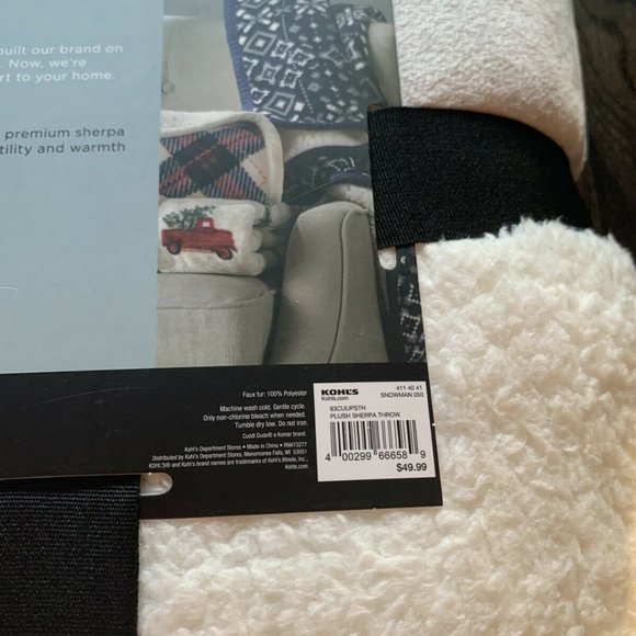 Cuddl Duds Bedding New Cuddl Duds Cozy Snowman Sherpa Throw Poshmark
